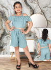 Gray Colour Latest Stylish Party Wear Cotton Rayon Kids Collection MULMUL 06